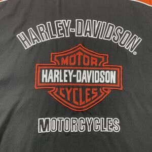Harley Davidson Shirt Men 2XL Motorcycle Button Down LS Biker Pocket Embroidered